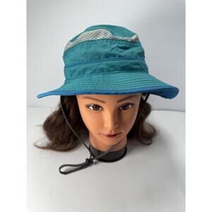Sunday Afternoons Kids Sun Hat Sz M 2-5yrs old Blue Green